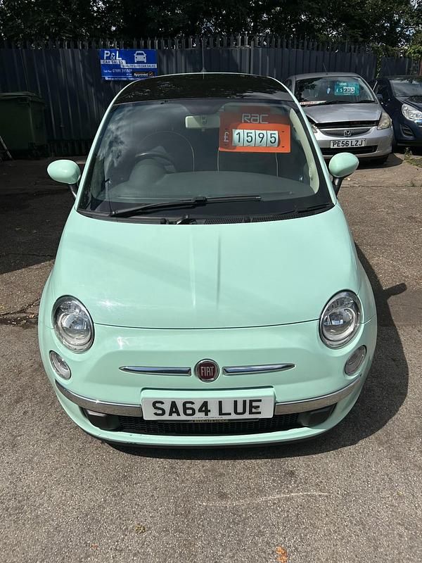 Green Used 2014 Fiat 500 Lounge Hatchback | £1,595 (Super price) - Image 1/4