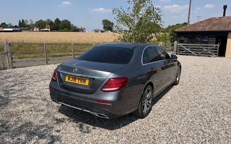 Used Mercedes E220 AMG line 194 HP (142 kW) 2018 Grey Sedan