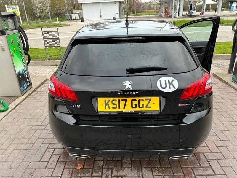 Used Peugeot 308 GT-line 120 HP (88 kW) 2017 Black Hatchback