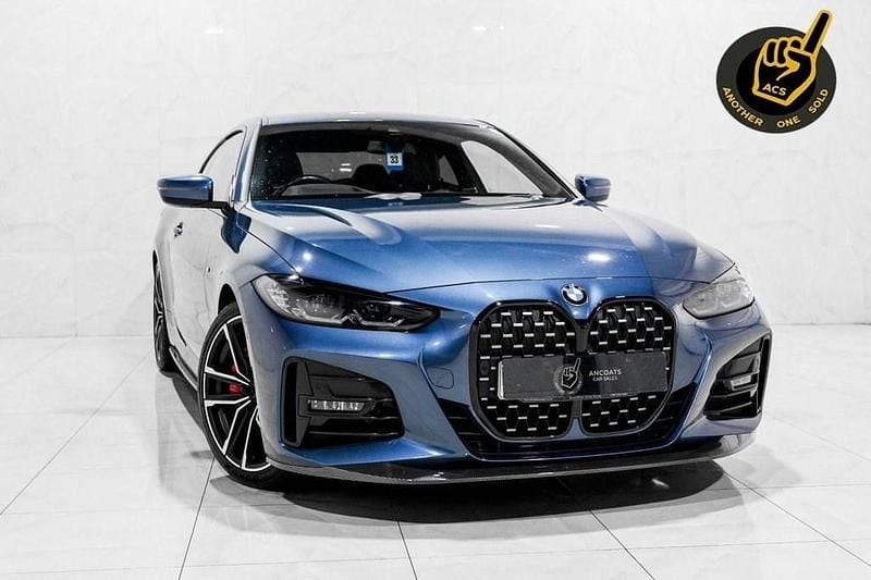 Blue Used 2021 BMW 420 M Sport Coupe | £25,750 (Fair price) - Image 1/4