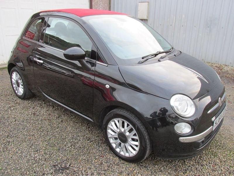 Black Used 2014 Fiat 500 Lounge Cabriolet | £4,990 (Good price) - Image 1/4