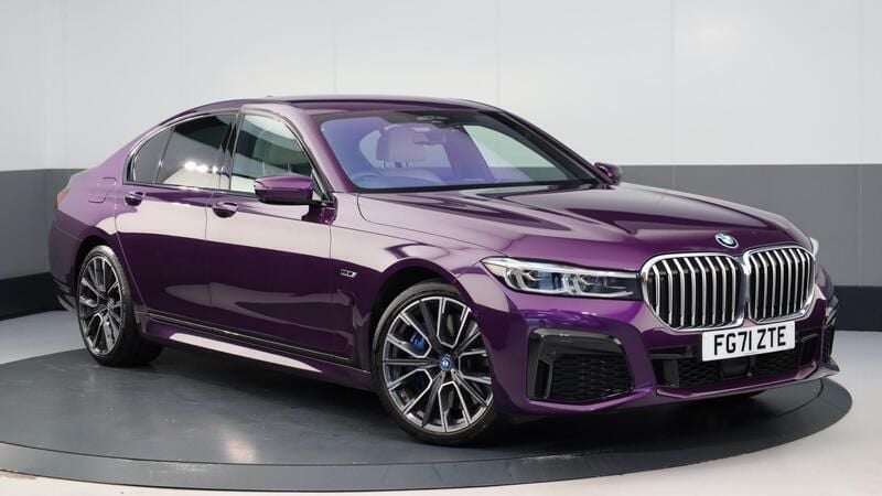 Purple Used 2021 BMW 745e M Sport Sedan | £38,000 (Good price) - Image 1/4
