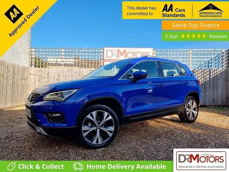 Blue Used 2018 Seat Ateca SE Technology SUV | £9,640 (Good price) - Image 1/4