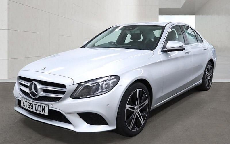 Begagnad Mercedes C220 194 HK (142 kW) 2019 Silver Sedan
