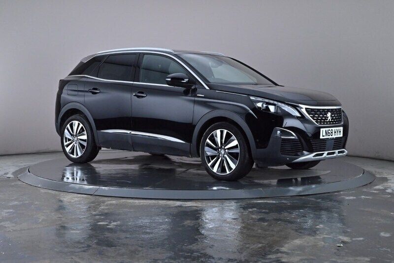 Black Used 2018 Peugeot 3008 Premium Hatchback | £15,650 (Good price) - Image 1/4