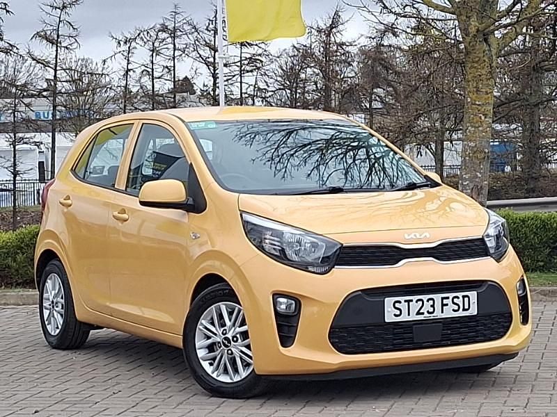 Used Kia Picanto 2023 Yellow Hatchback