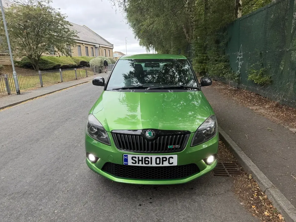Used Skoda Fabia vRS 180 HP (132 kW) 2011 Green Hatchback
