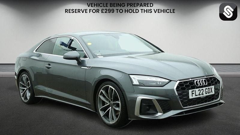 Used Audi A5 S-Line 204 HP (150 kW) 2022 Daytona gray pearl effect/daytona gray pearl effec Coupe