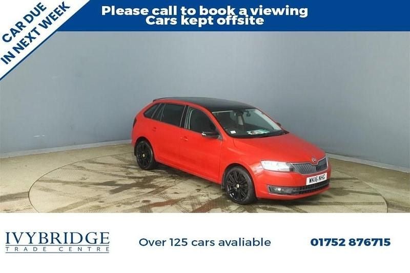 Used Skoda Rapid Sport 110 HP (80 kW) 2016 Red Hatchback