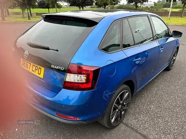 Used Skoda Rapid Sport 110 HP (80 kW) 2018 Blue Hatchback