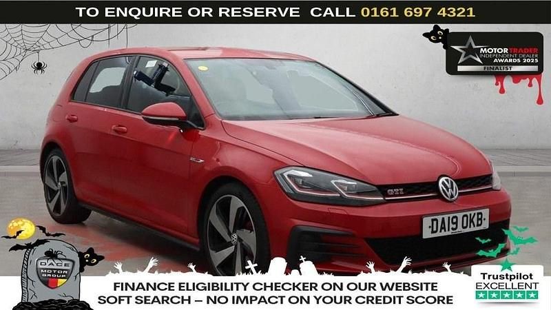 Red Used 2019 VW Golf VII GTI Hatchback | £17,470 (Good price) - Image 1/3
