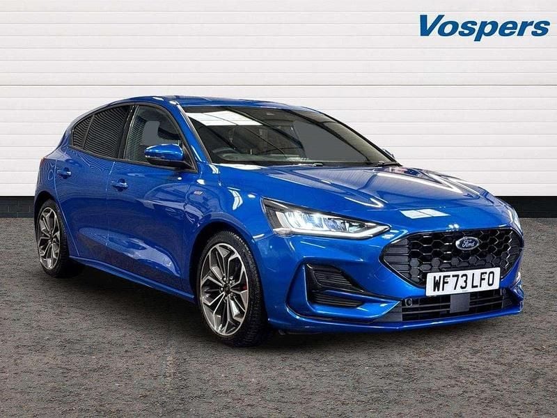 Blue Used 2024 Ford Focus ST-Line X Hatchback | £19,200 (Fair price) - Image 1/3