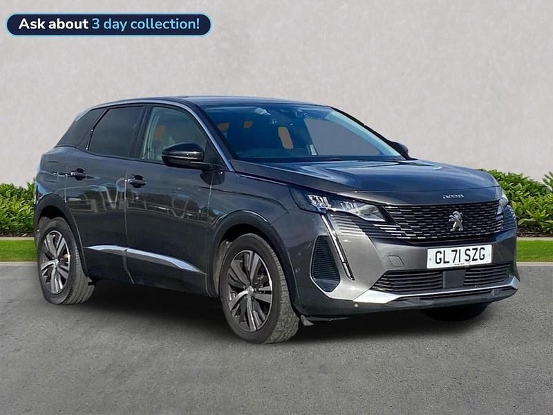 Grey Used 2021 Peugeot 3008 Allure Hatchback | £15,880 (Fair price) - Image 1/4