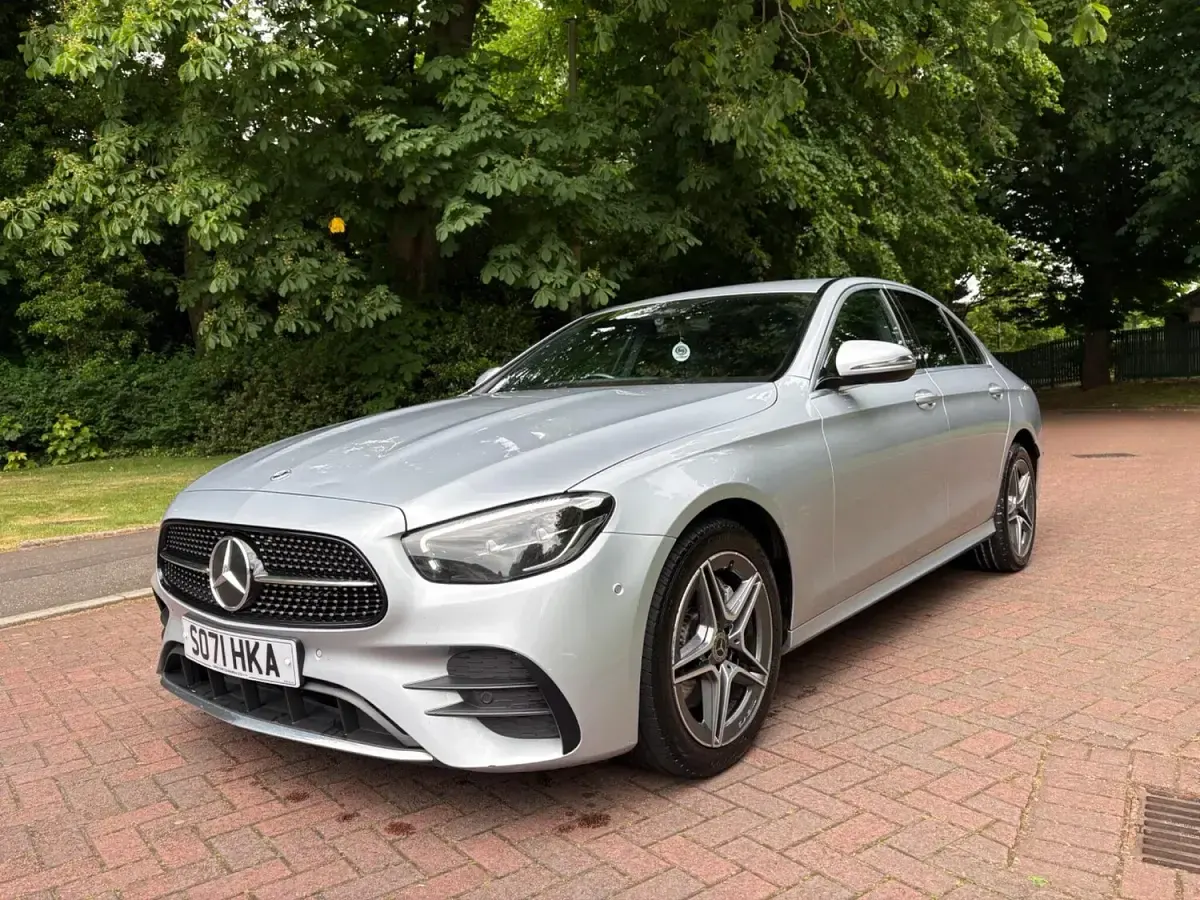 Used Mercedes E300 AMG line 2021 Silver Sedan