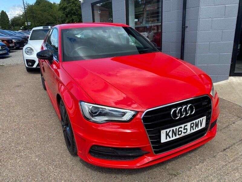 Red Used 2015 Audi A3 S-Line Hatchback | £9,995 (Fair price) - Image 1/4