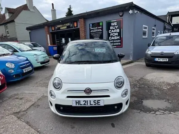 Used Fiat 500 2021 White black Hatchback