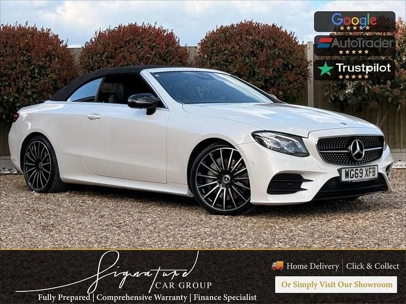 Used Mercedes E350 AMG line 313 HP (230 kW) 2019 White Cabriolet