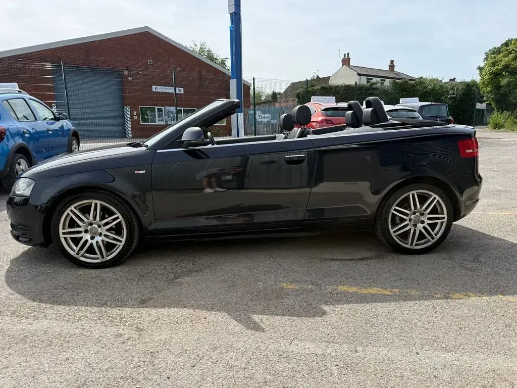 Used Audi A3 Cabriolet S-Line 140 HP (102 kW) 2008 Black Cabriolet