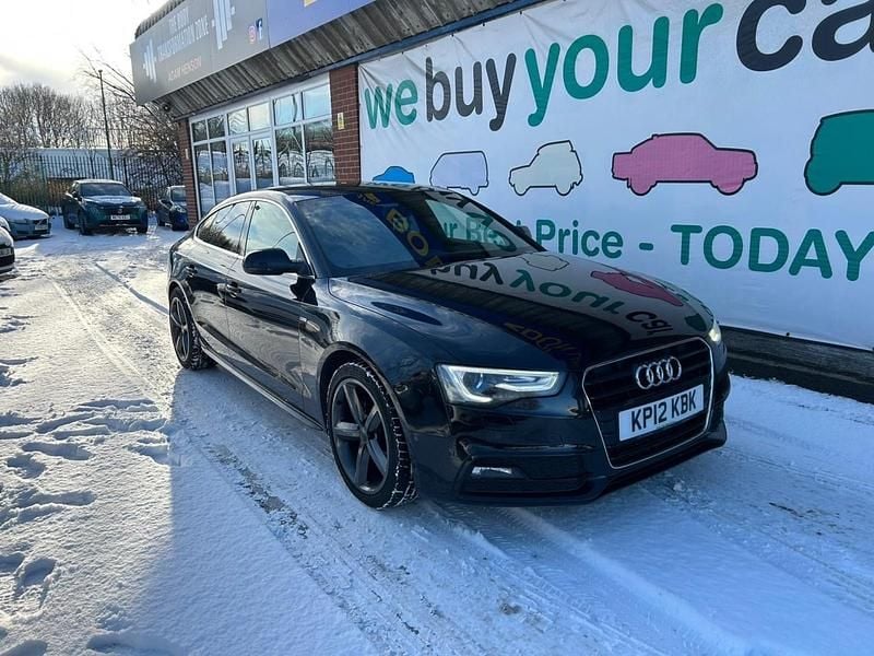 Black Used 2012 Audi A5 S-Line Hatchback | £6,995 (Fair price) - Image 1/4