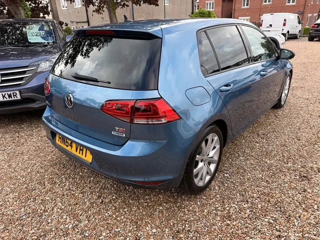 Used VW Golf VII GT 150 HP (110 kW) 2014 Blue with dark interior trim Hatchback