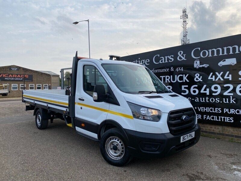 White Used 2021 Ford Transit Pickup | £11,950 (Super price) - Image 1/4