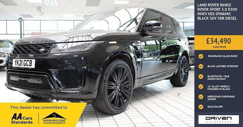 Black Used 2021 Land Rover Range Rover Sport HSE Dynamic SUV | £34,490 (Good price) - Image 1/3