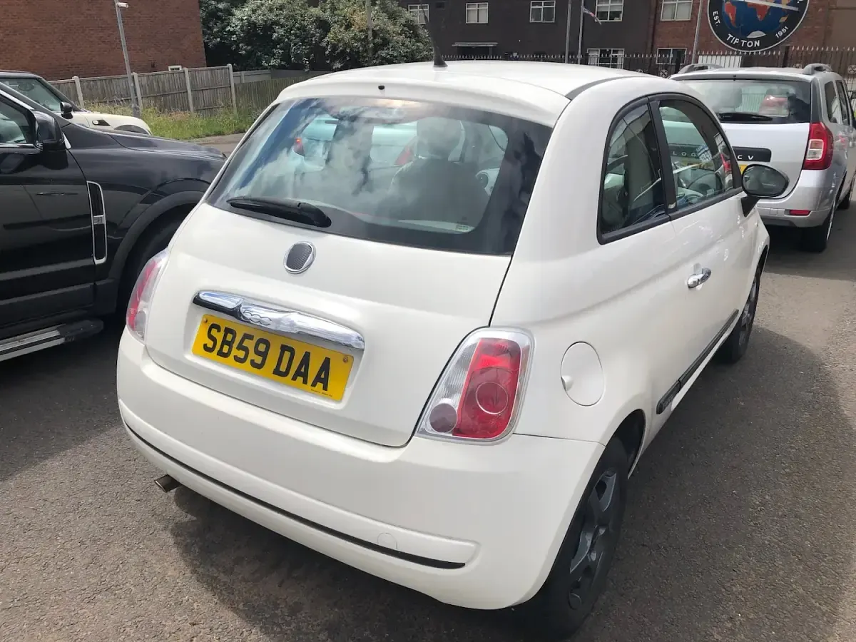 Used Fiat 500 Pop 69 HP (50 kW) 2009 White Cabriolet
