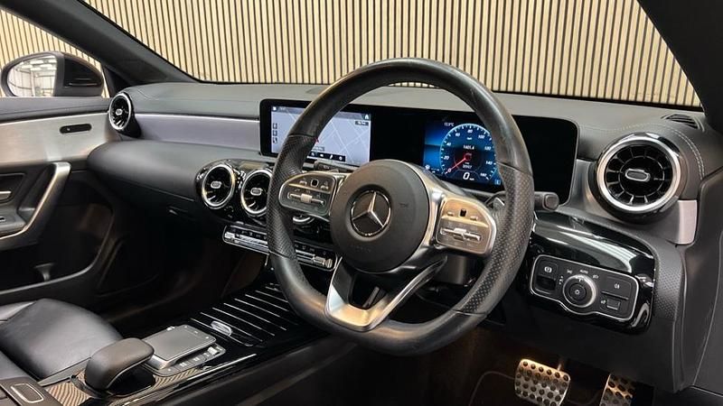 Used Mercedes CLA200 AMG line 163 HP (119 kW) 2020 Cosmos black metallic Coupe