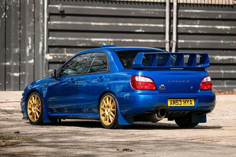 Usado Subaru Impreza 245 CV (180 kW) 2003 Azul Berlina