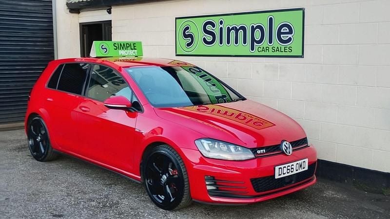 Red Used 2016 VW Golf VII GTI Hatchback | £10,750 (Good price) - Image 1/4