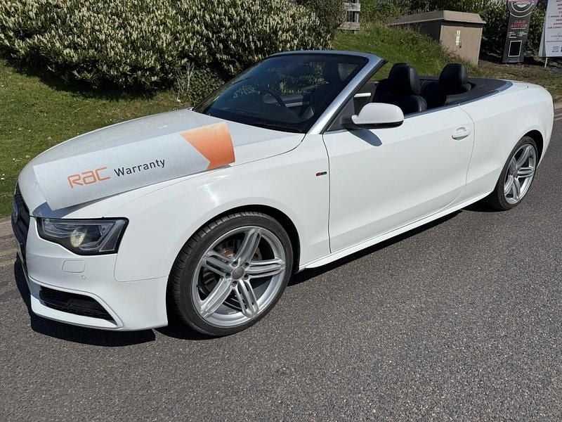 White Used 2014 Audi A5 Cabriolet S-Line Cabriolet | £9,995 (A bit pricey) - Image 1/4