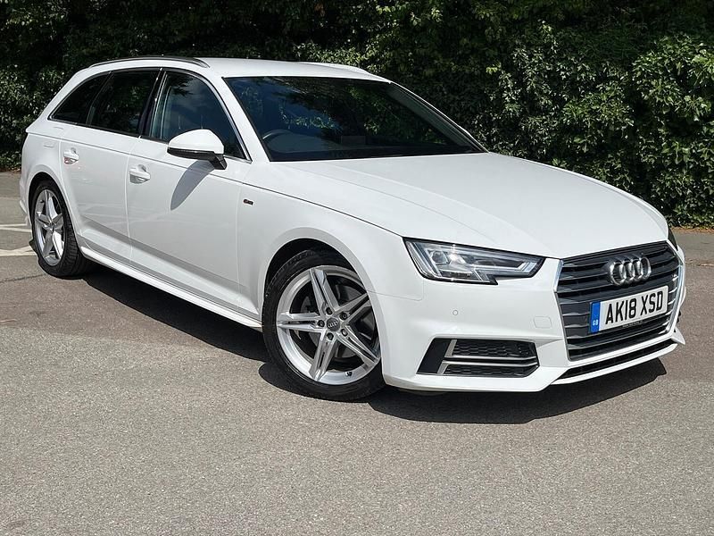 White Used 2018 Audi A4 S-Line Estate | £10,490 (Fair price) - Image 1/4