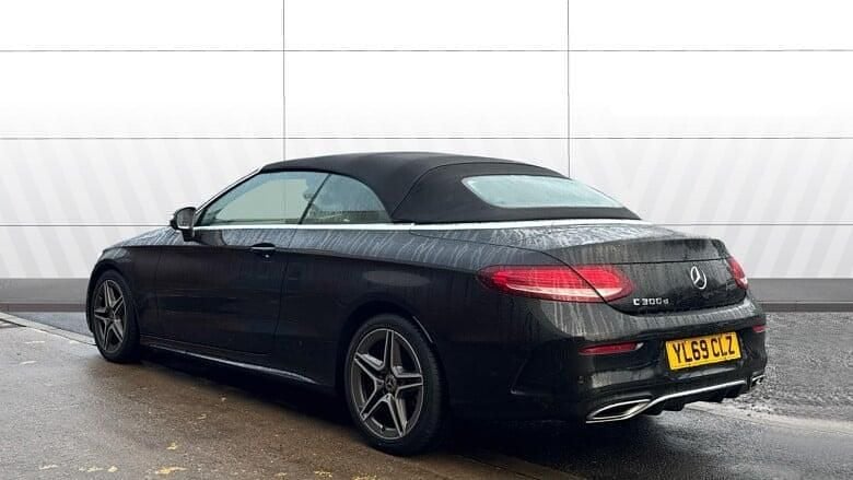 Used Mercedes C300 AMG line 245 HP (180 kW) 2020 Black Cabriolet