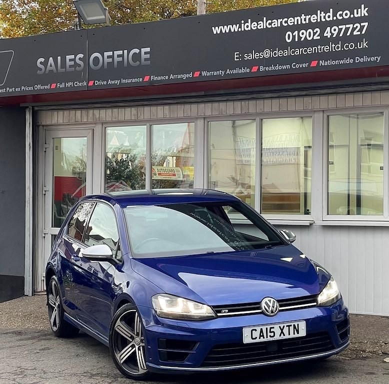 Used VW Golf VII R 2015 Blue Hatchback