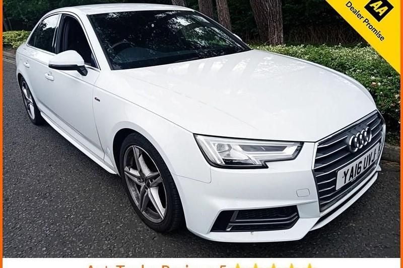 White Used 2016 Audi A4 S-Line Sedan | £13,990 (Fair price) - Image 1/1