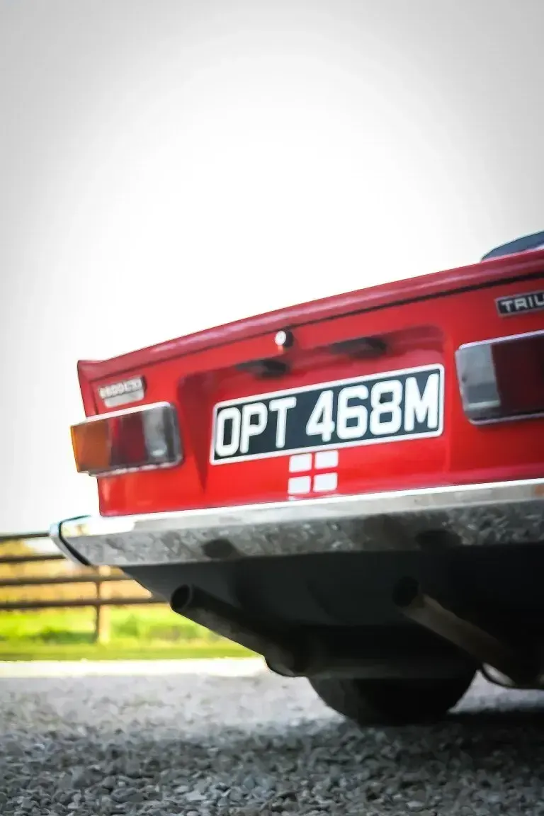 Used Triumph TR6 150 HP (110 kW) 1973 Red Cabriolet