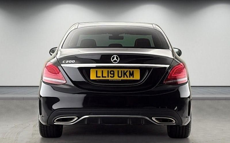 Used Mercedes C200 AMG line 184 HP (135 kW) 2018 Obsidian black Sedan