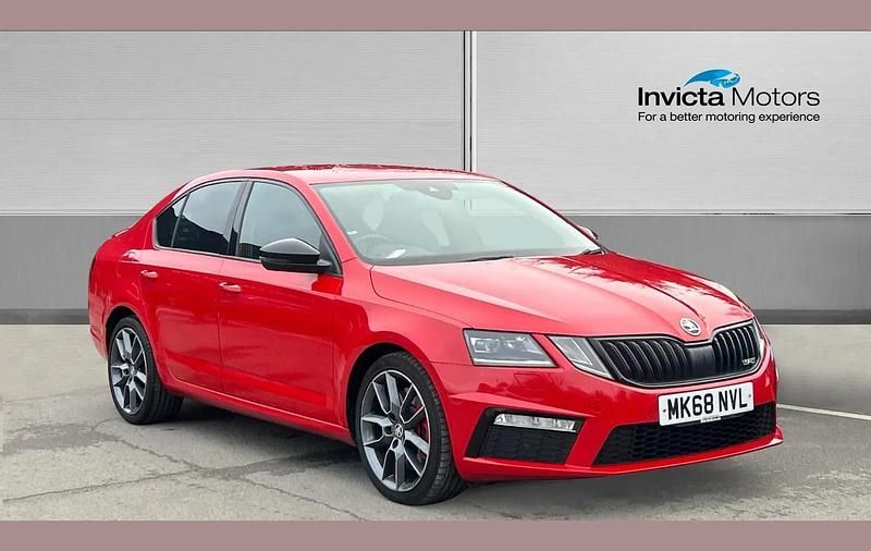 Red Used 2018 Skoda Octavia vRS Hatchback | £15,000 (Good price) - Image 1/4