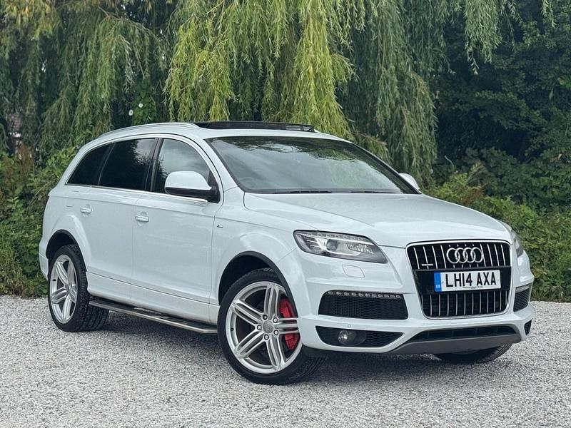 White Used 2014 Audi Q7 S-line plus SUV | £16,495 (A bit pricey) - Image 1/4