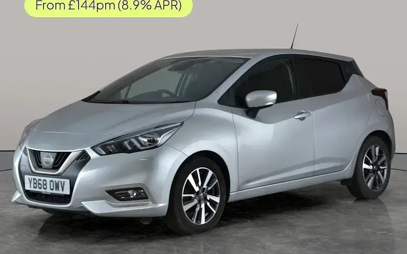 Usado Nissan Micra Acenta 90 HP (66 kW) 2018 Prateado Citadino