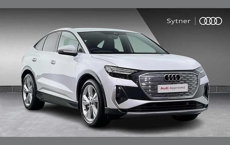 White Used 2025 Audi Q4 Sportback e-tron S-Line SUV | £38,000 - Image 1/4