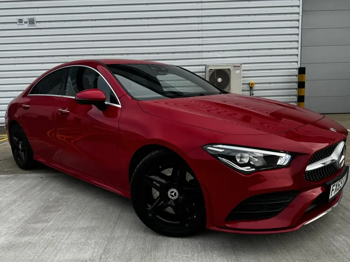 Used Mercedes CLA220 AMG line 190 HP (139 kW) 2019 Red Sedan
