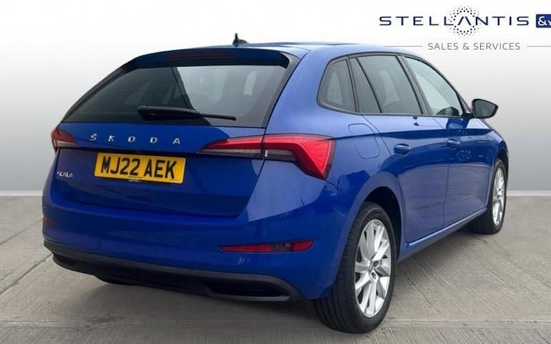 Used Skoda Scala SE L 110 HP (80 kW) 2022 Blue Hatchback