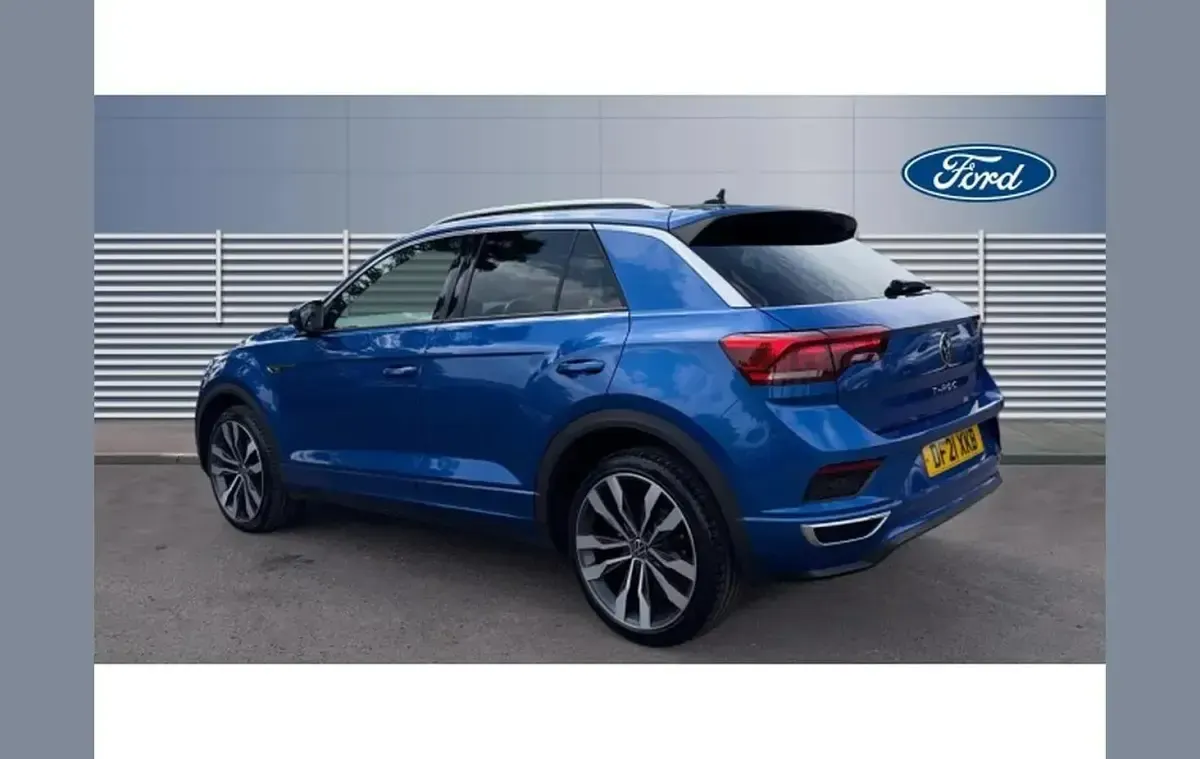 Used VW T-Roc R-line 150 HP (110 kW) 2021 Blue SUV