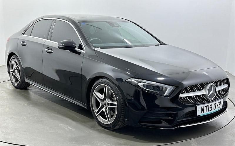 Used Mercedes A200 AMG Line Premium 163 HP (119 kW) 2019 Black Sedan