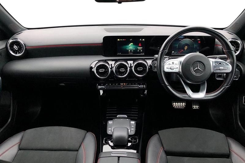 Used Mercedes A180 AMG line 136 HP (100 kW) 2020 Blue Sedan