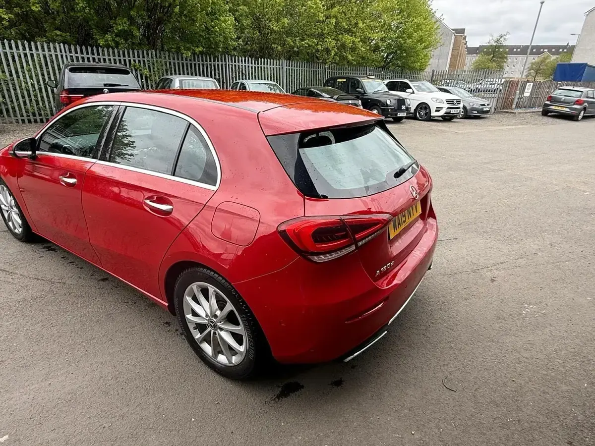 Used Mercedes A180 Executive 116 HP (85 kW) 2019 Red Hatchback