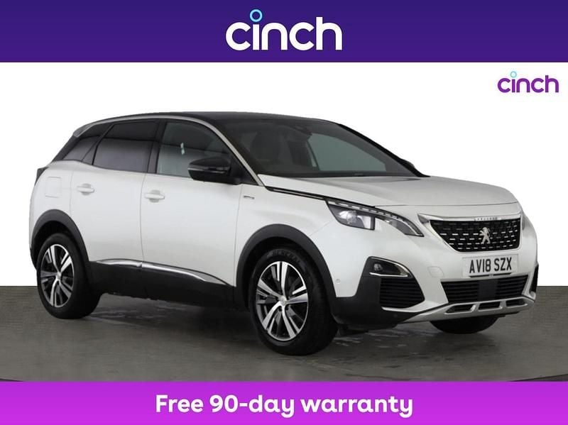 White Used 2018 Peugeot 3008 GT-line SUV | £12,449 (Fair price) - Image 1/3