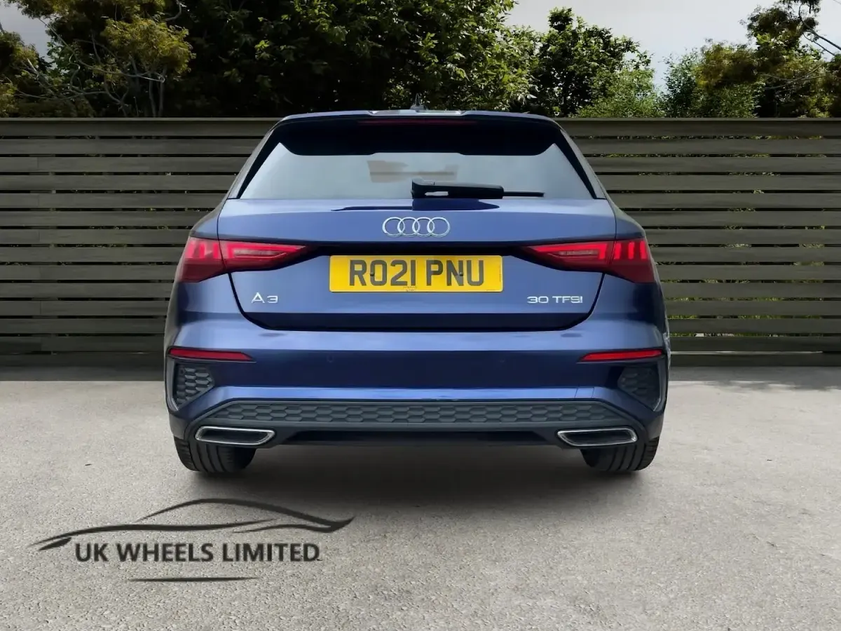 Used Audi A3 Sportback S-Line 110 HP (80 kW) 2021 Blue Hatchback