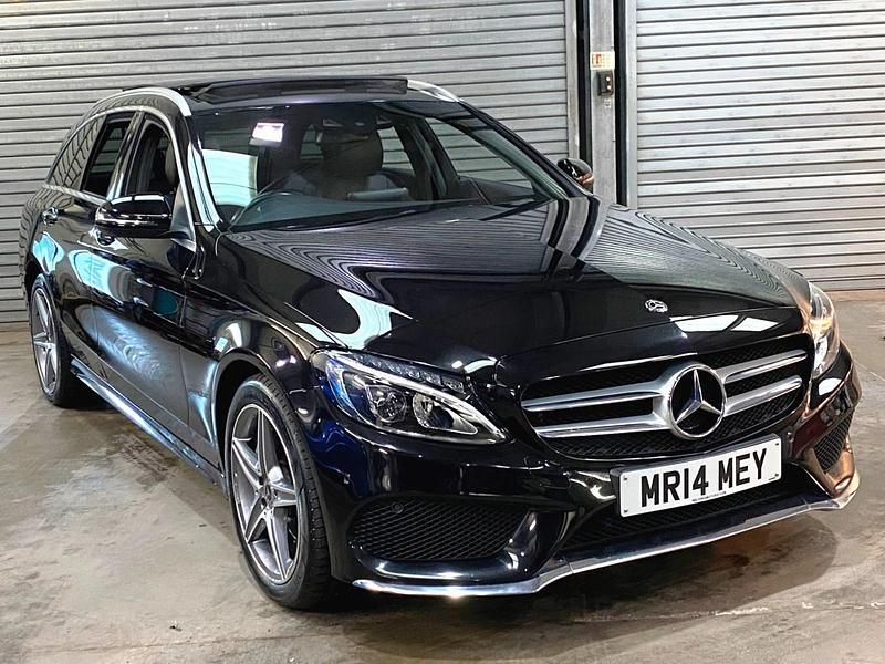 Used Mercedes C220 AMG Line Premium Plus 170 HP (125 kW) 2017 Black Estate